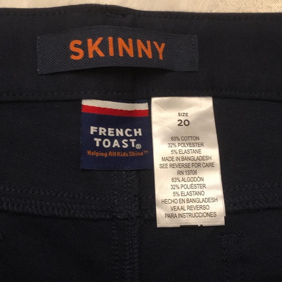 NWT French Toast Girls' Skinny 5 Pocket Knit Pant💙size 20 - Picture 8 of 14